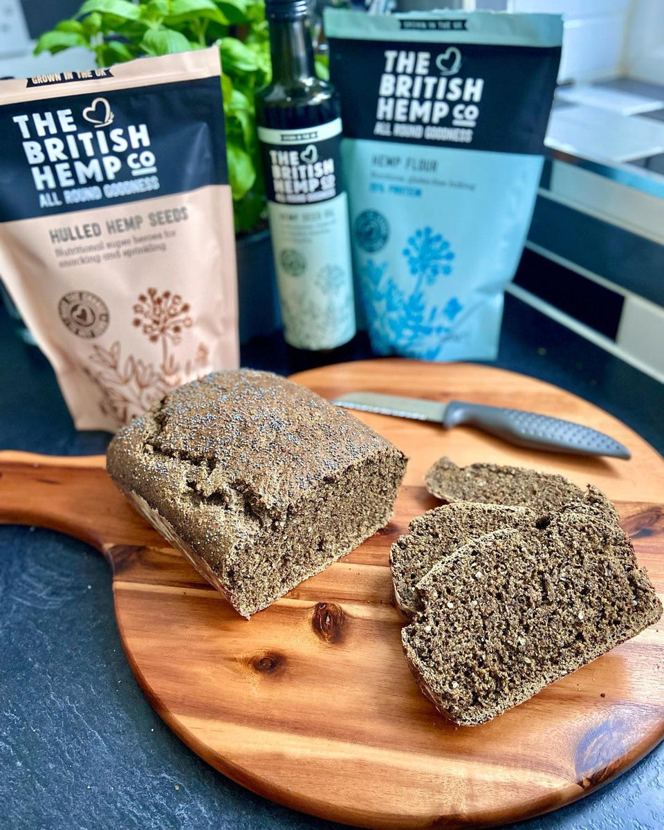 Spelt, Hemp & Black Garlic loaf The British Hemp Company